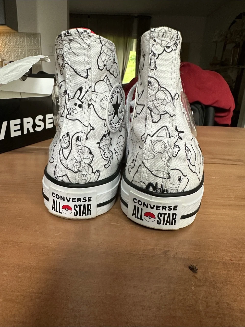 Converse White Pokémon High-Top Unisex Sneakers - Picture 5 of 6